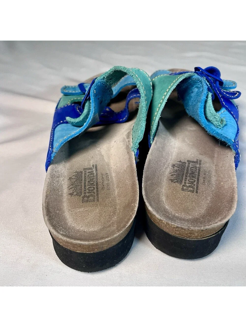 Bjornal Two Strap Kai Sandals Women’s Size 8 Blue